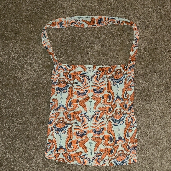 Free People Handbags - Free People Orange and Blue Floral Tote
